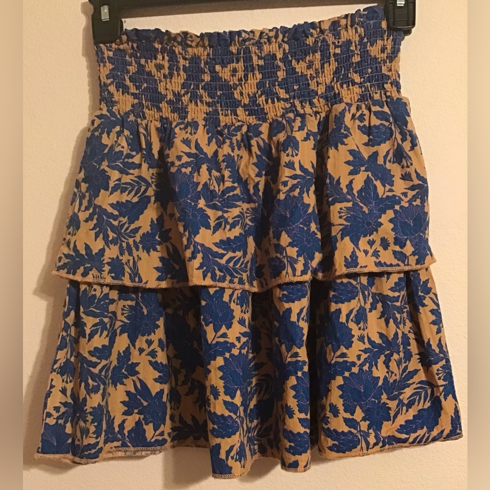 Universal Threads Blue Orange Ruffle Mini Skirt S… - image 5